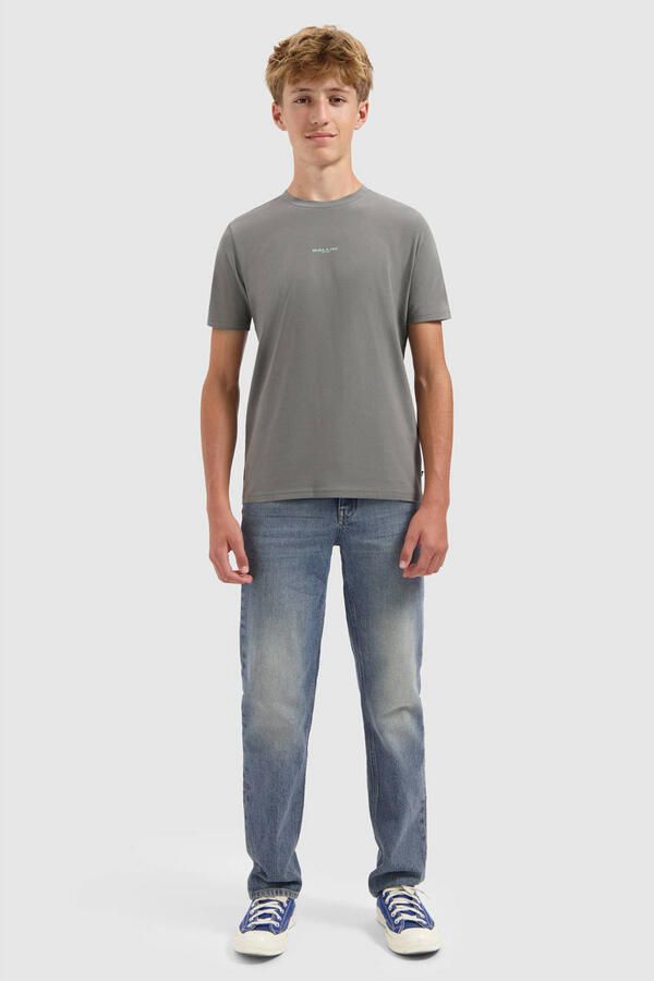 Ballin waist regular fit jeans medium blue denim Blauw Effen - Foto 2