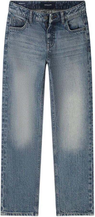 Ballin waist regular fit jeans medium blue denim Blauw Effen - Foto 3