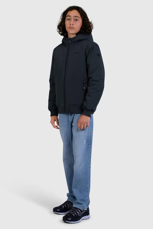 Ballin winterjas zwart Jongens Polyester Capuchon Effen - Foto 2