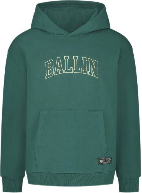 Ballin hoodie met logo groen