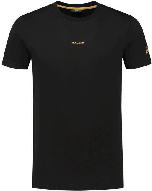 Ballin regular fit T-shirt met backprint black