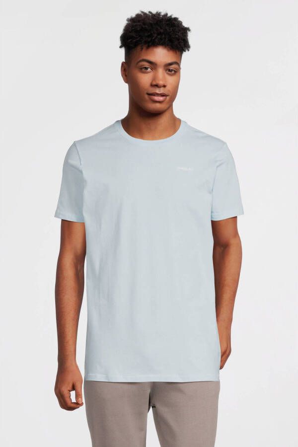 Ballin regular fit T-shirt met backprint light blue