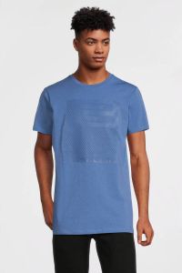 Ballin regular fit T-shirt met printopdruk mid blue