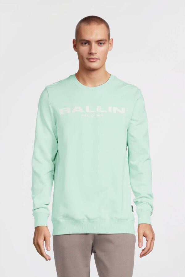 Ballin sweater van biologisch katoen mint
