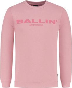 Ballin sweater van biologisch katoen old pink