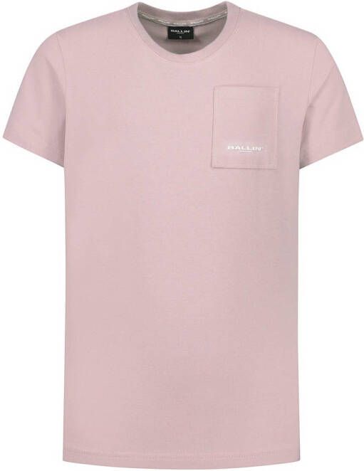 Ballin T-shirt met backprint roze