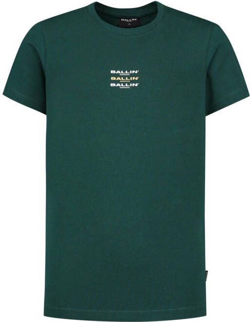 Ballin T-shirt met logo groen