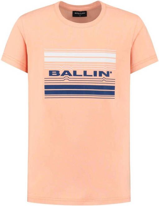 Ballin T-shirt met logo oranje