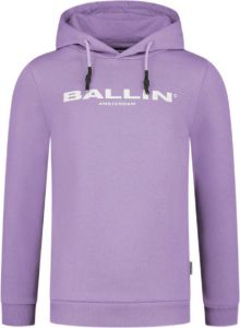 Ballin unisex hoodie met logo paars