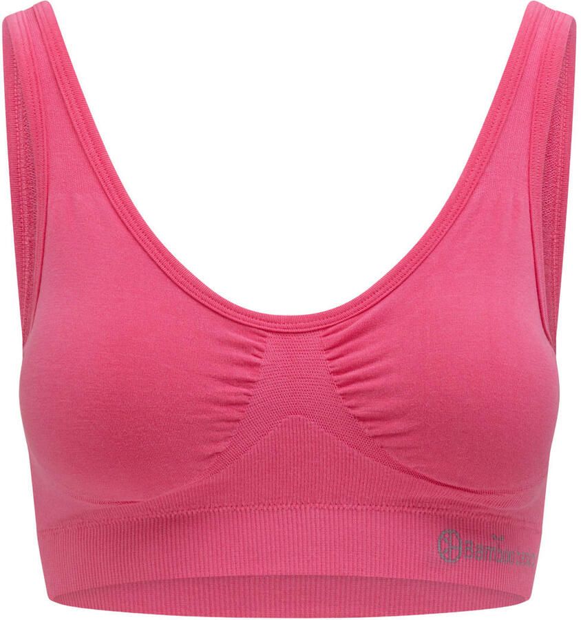 Bamboo Basics Fleur voorgevormde seamless bamboe bh top roze