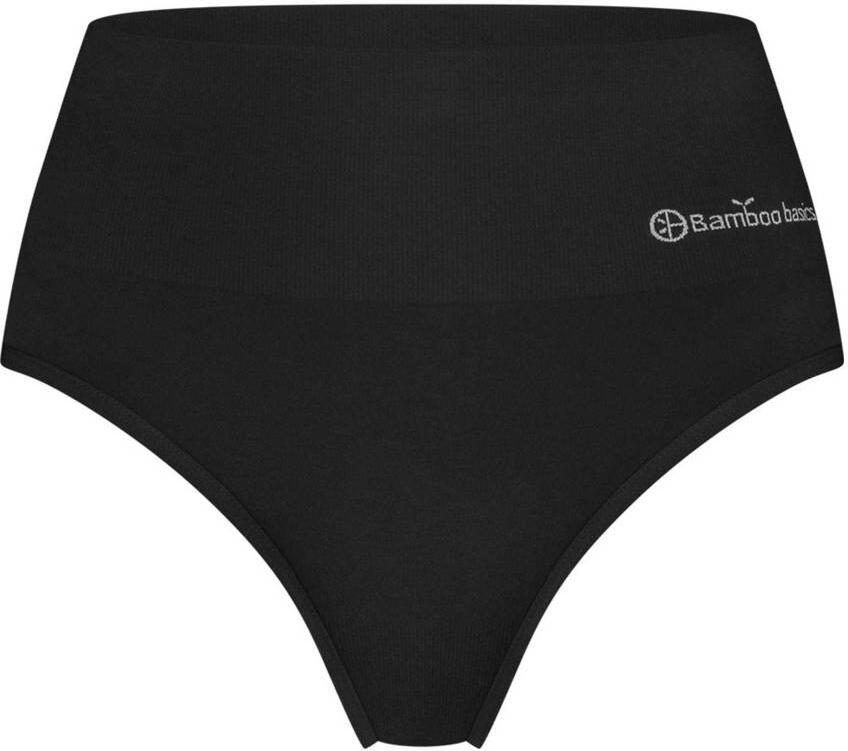 Bamboo Basics high waist string Zoey met bamboe (set van 3) zwart - Foto 2