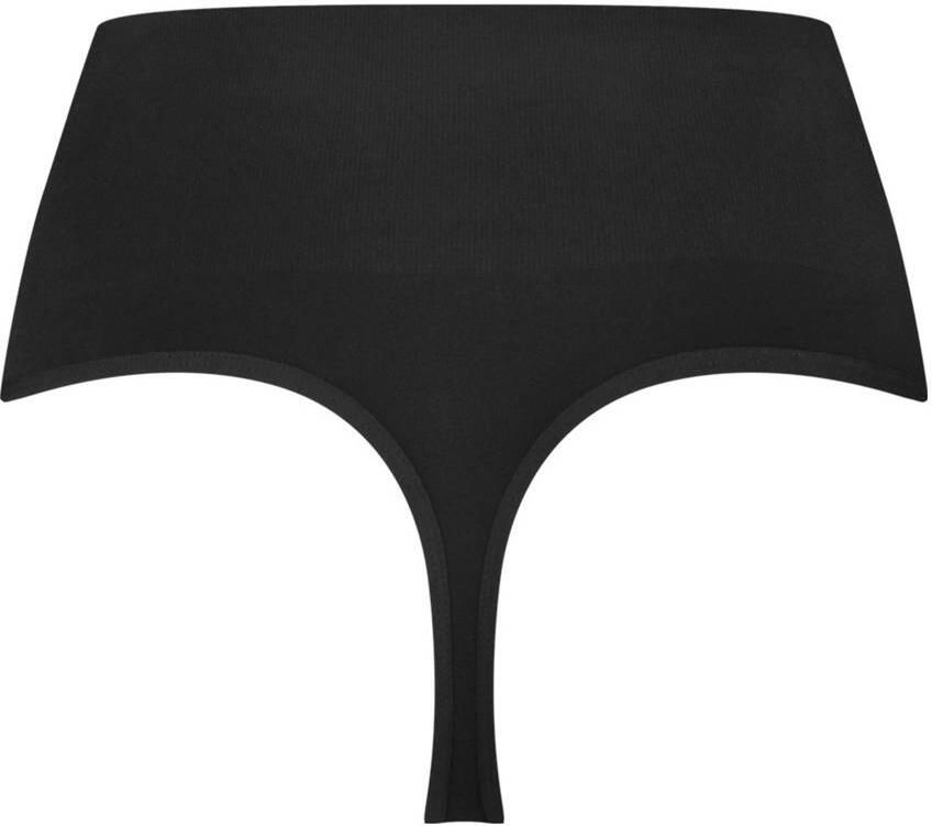 Bamboo Basics high waist string Zoey met bamboe (set van 3) zwart - Foto 3