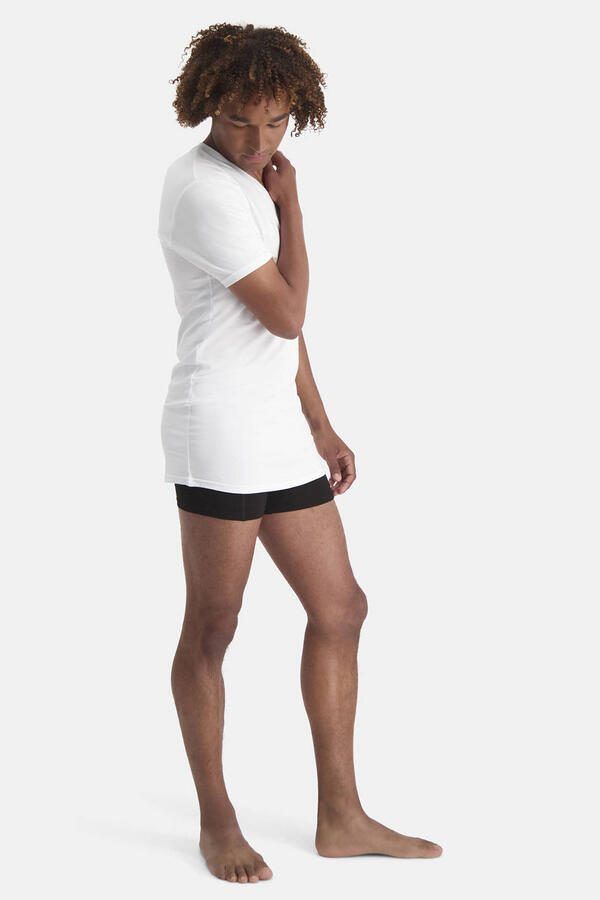 Bamboo Basics long fit ondershirt Velo met bamboe (set van 2) wit