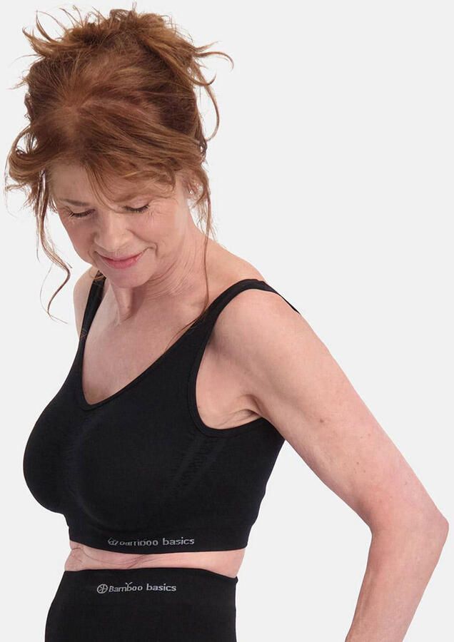 Bamboo Basics niet-voorgevormde bh top Nova met bamboe (set van 2) zwart - Foto 2
