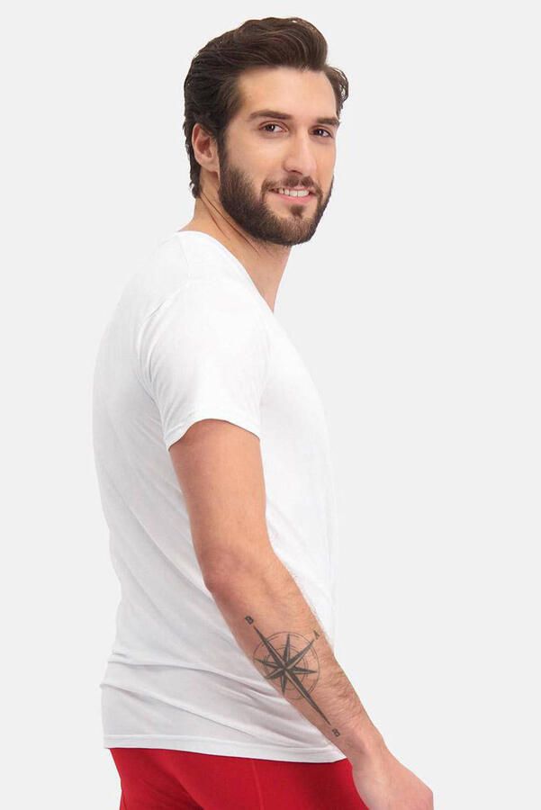 Bamboo Basics ondershirt Velo met bamboe (set van 2) wit