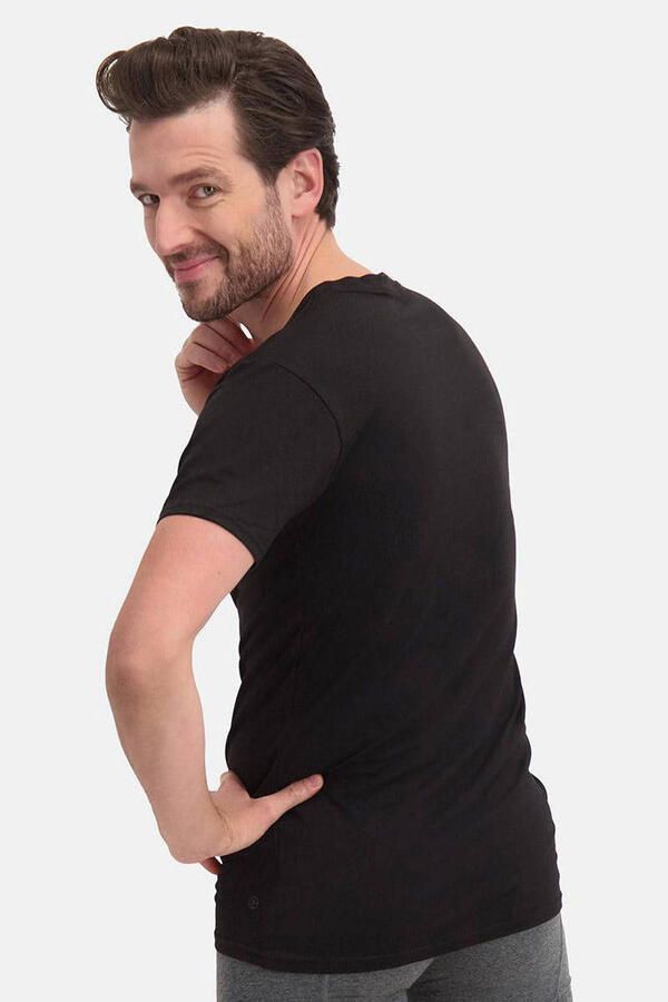 Bamboo Basics ondershirt Velo met bamboe (set van 2) zwart - Foto 2