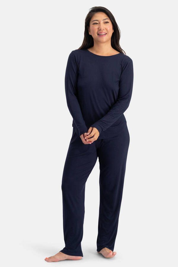 Bamboo Basics pyjama Nina donkerblauw - Foto 2