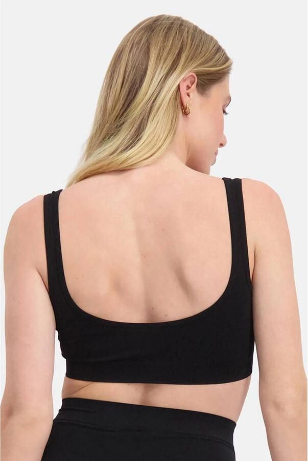Bamboo Basics seamless voorgevormde bh top Fleur met bamboe zwart - Foto 3