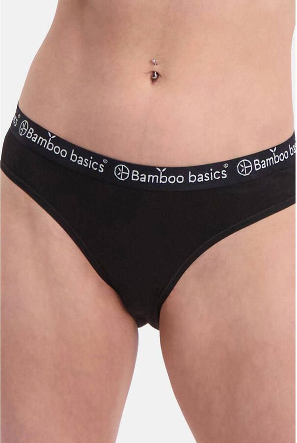 Bamboo Basics slip Yara met bamboe (set van 3) zwart - Foto 2