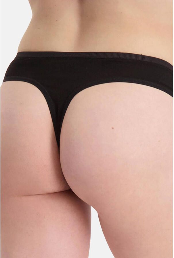 Bamboo Basics string Lola met bamboe (set van 3) zwart - Foto 2