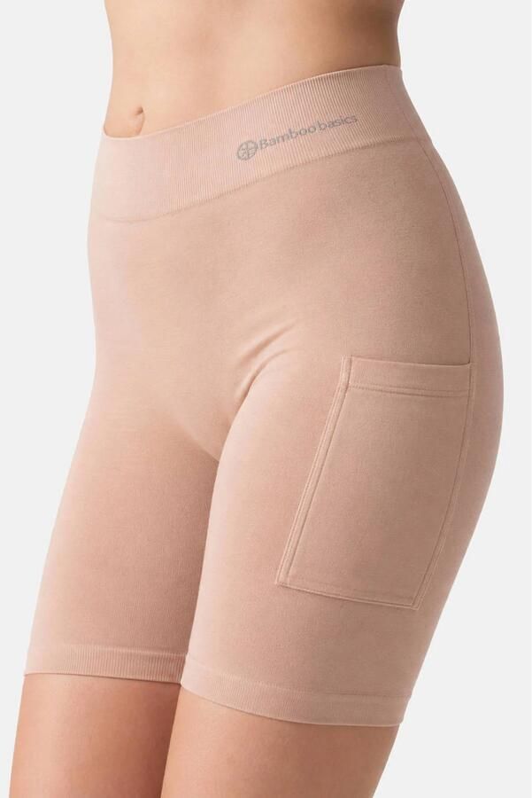 Bamboo Basics Suze bamboe biker short lichtbeige - Foto 2