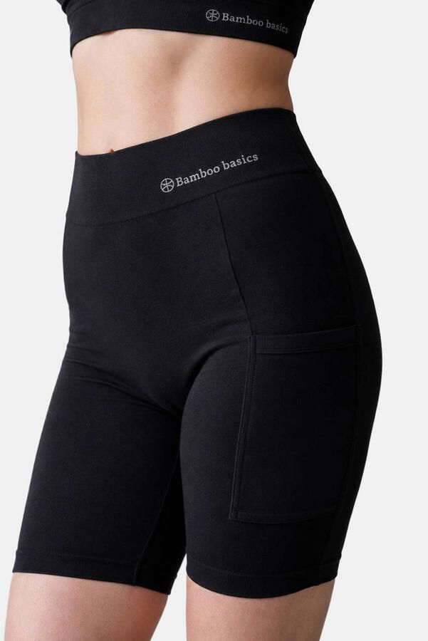 Bamboo Basics Suze bamboe biker short zwart - Foto 2