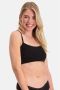 Bamboo Basics niet-voorgevormde naadloze bh top Elle met bamboe (set van 2) zwart - Thumbnail 1