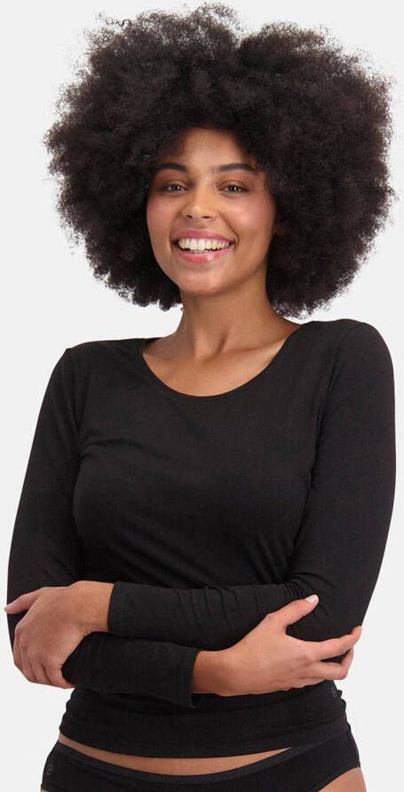 Bamboo Basics T-shirt Lara met bamboe (set van 2) zwart