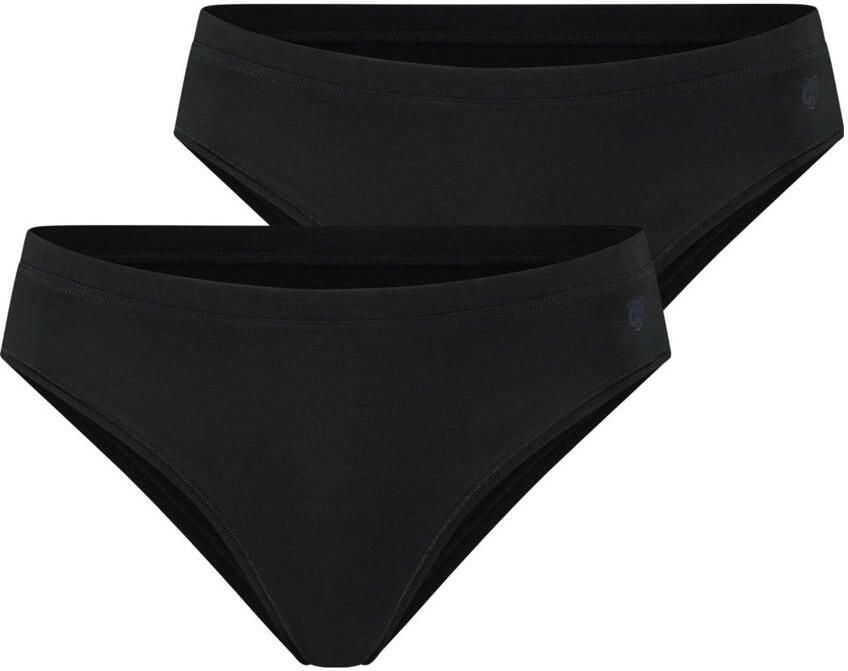 Bamigo high leg slip Ava met bamboe (set van 2) zwart