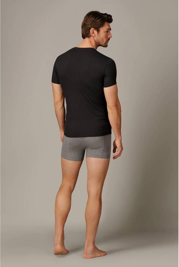 Bamigo ondershirt Smith met bamboe (set van 2) zwart - Foto 3