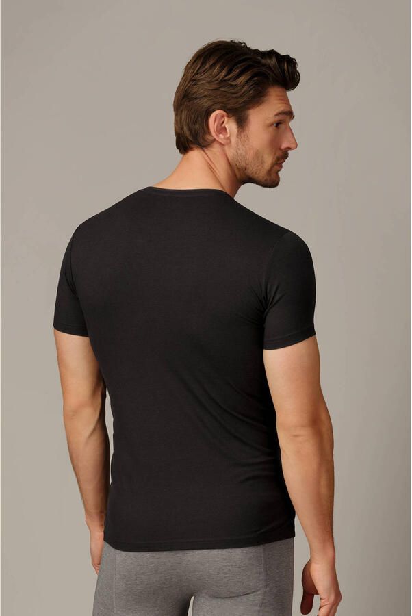 Bamigo ondershirt Smith met bamboe (set van 2) zwart - Foto 4