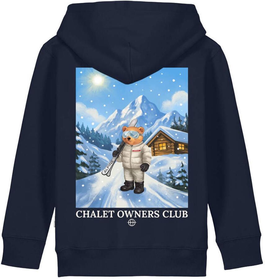 Baron Filou Honeygang sweatvest met backprint marineblauw