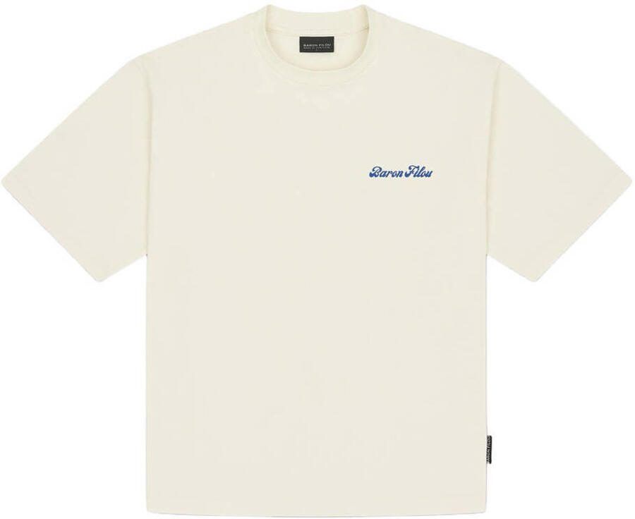 Baron Filou oversized T-shirt met backprint ecru