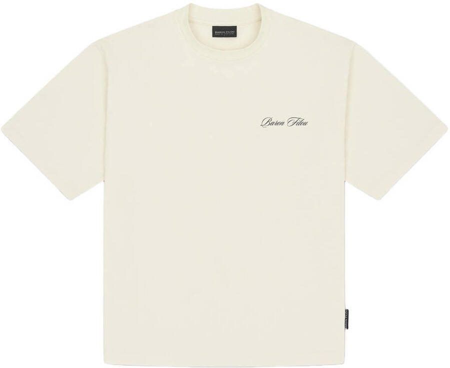 Baron Filou oversized T-shirt met backprint ecru