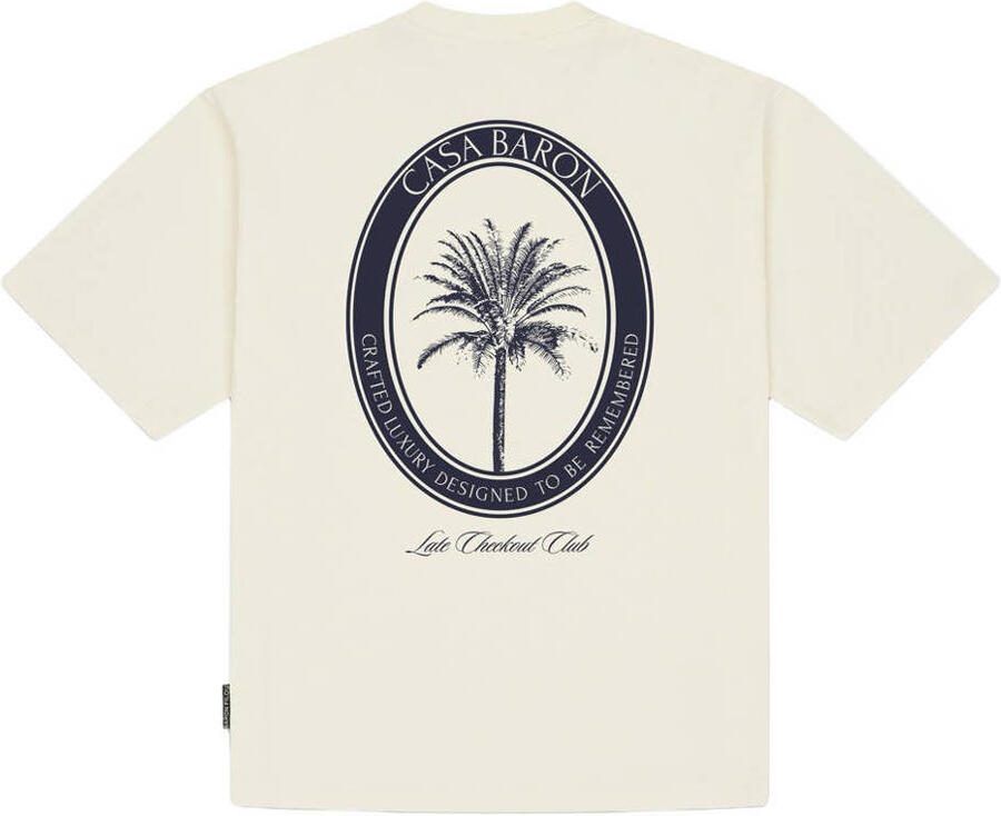 Baron Filou oversized T-shirt met backprint ecru - Foto 2