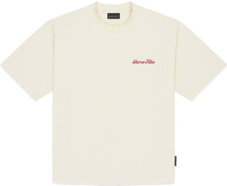 Baron Filou oversized T-shirt met backprint ecru