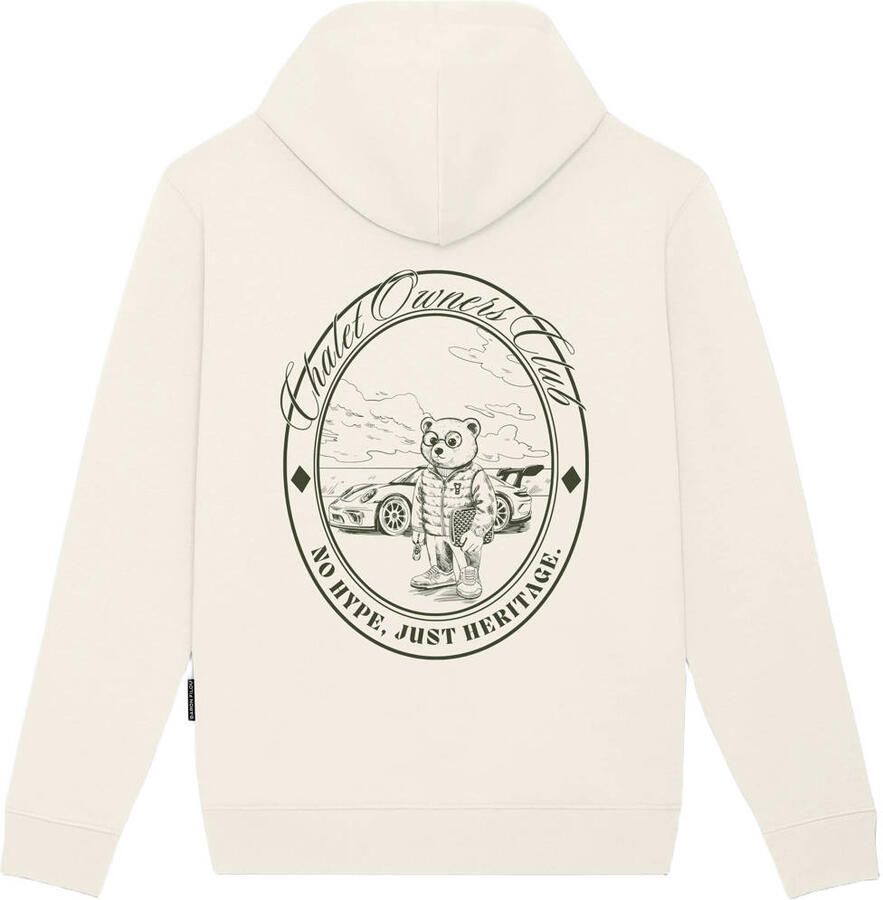 Baron Filou regular fit hoodie met backprint off white - Foto 2