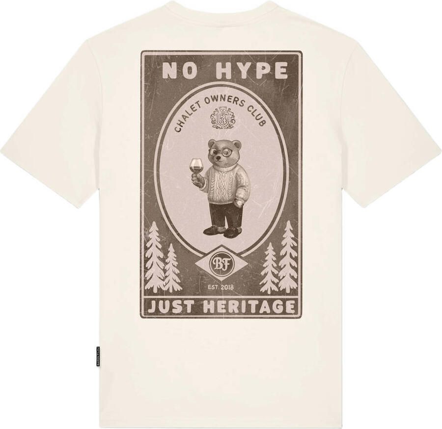 Baron Filou regular fit T-shirt met backprint offwhite - Foto 2