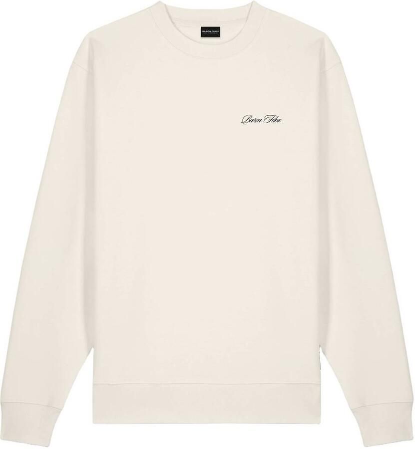 Baron Filou regular fit trui met backprint off white