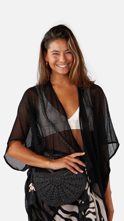 Barts Stijlvolle schoudertas met zomerse uitstraling Black Dames
