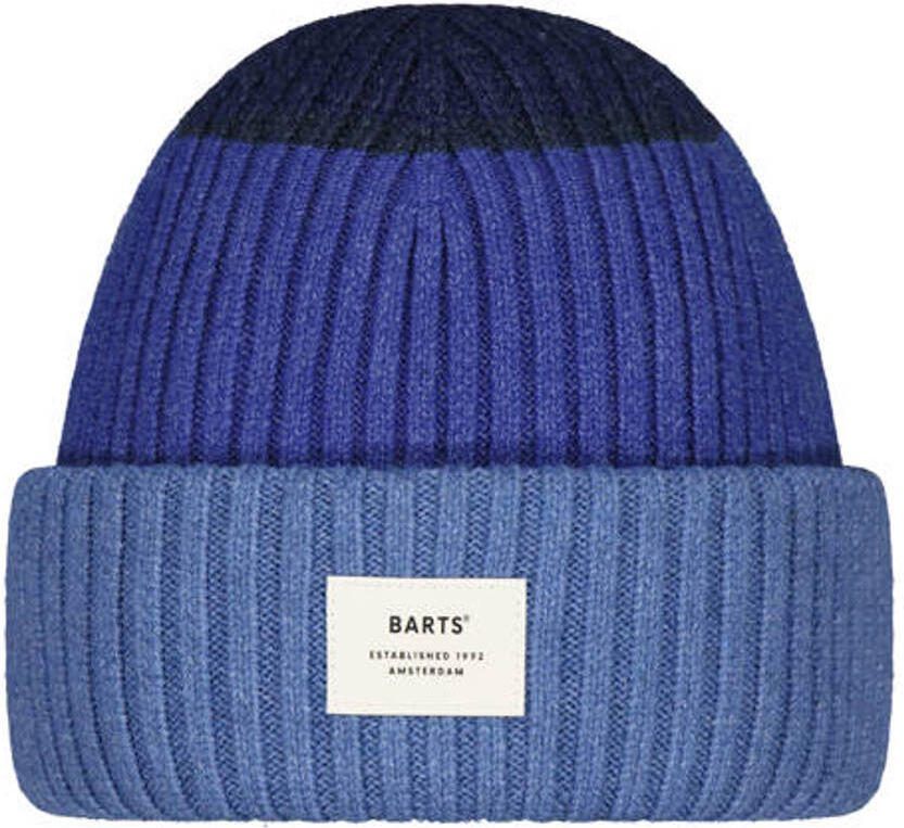 Barts gebreide muts blauw