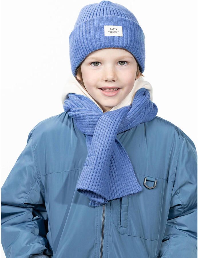 Barts gebreide muts blauw