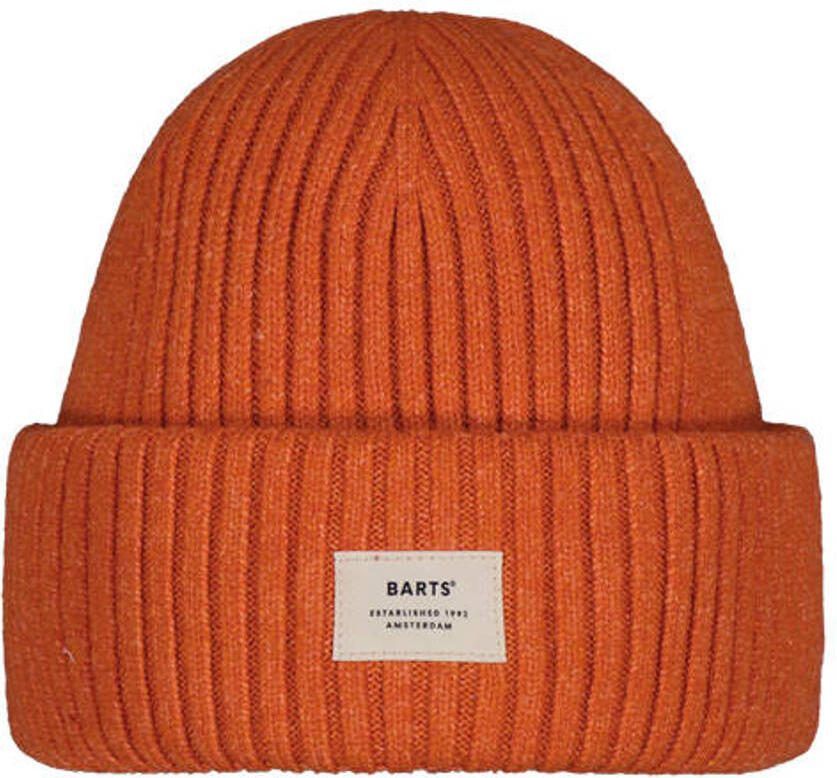 Barts gebreide muts oranje