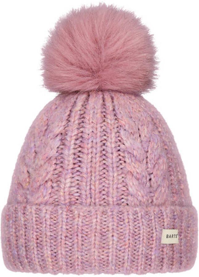 Barts gebreide muts roze