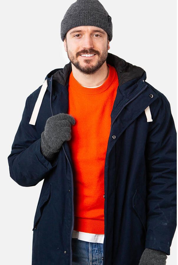 Barts Handschoenen van lamswol met labeldetail model 'HAAKON'