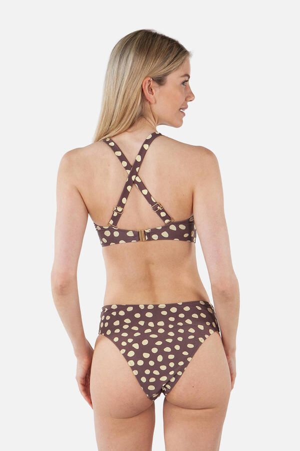 Barts high waist bikinibroekje Dauna bruin ecru - Foto 2