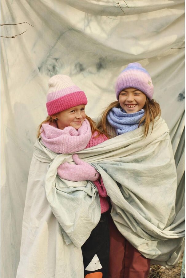 Barts muts lila roze