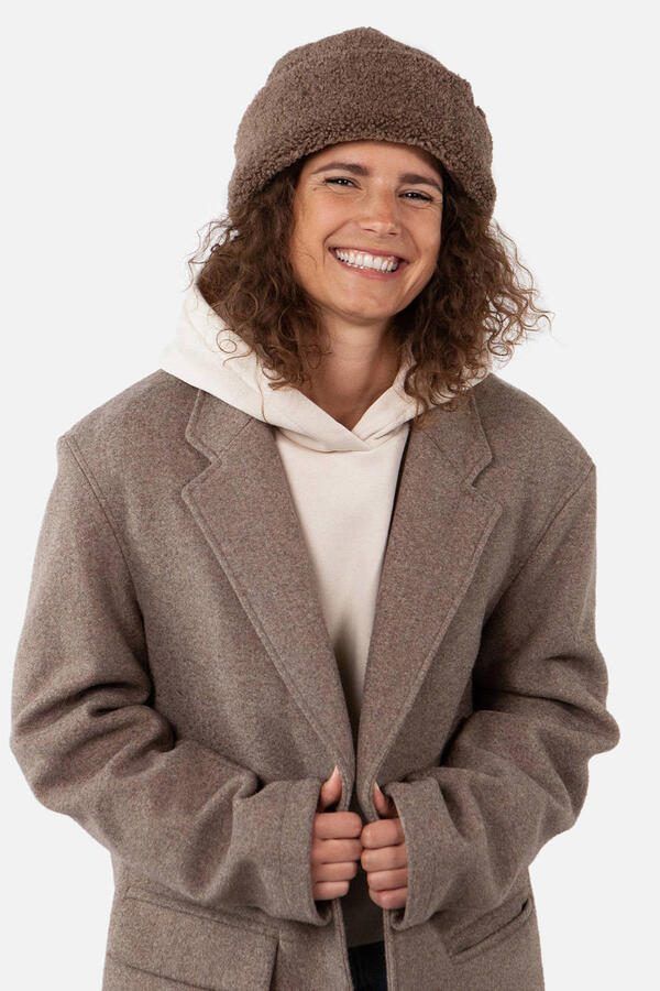 Barts Teddybow Hat Warme Wintermuts Brown Dames