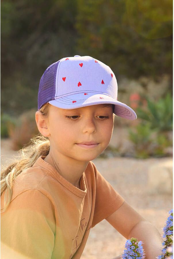 Barts pet Blyz Cap met hartjes print lila - Foto 2