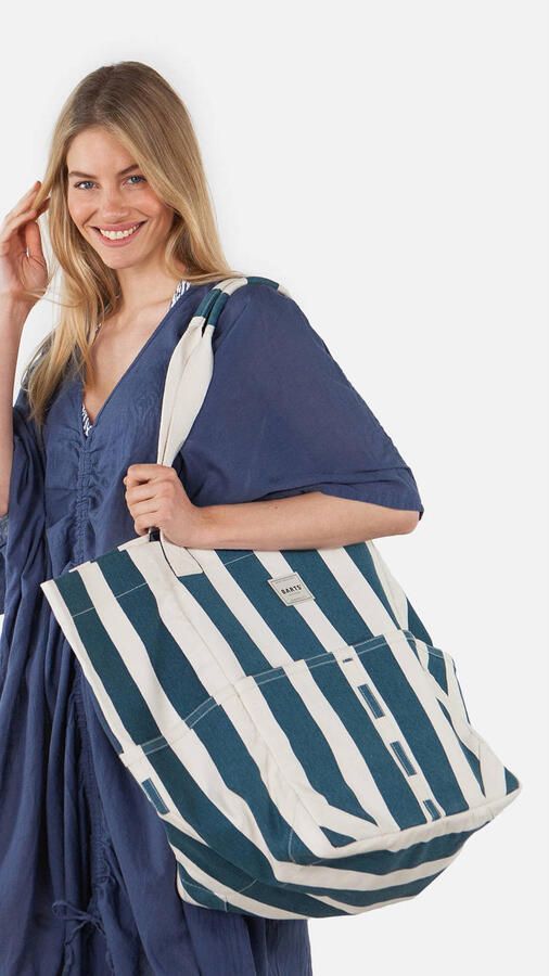 Barts shopper Jondi donkerblauw wit - Foto 3